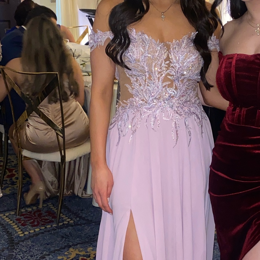 Elegant Pink Evening Gown